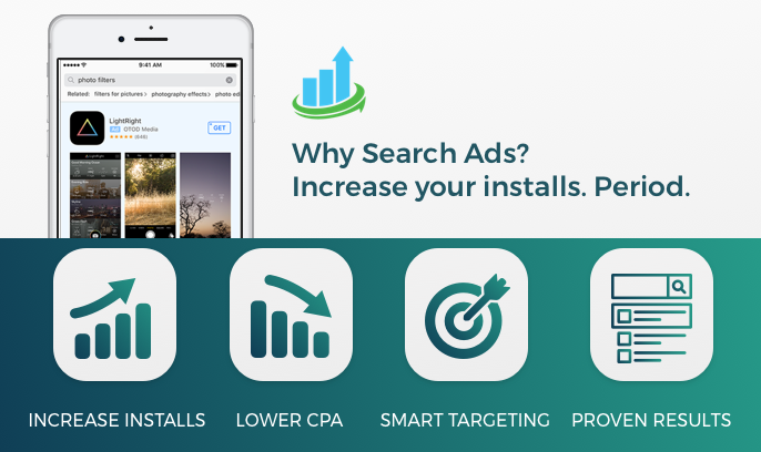 apple search ads - take advantage of new app store