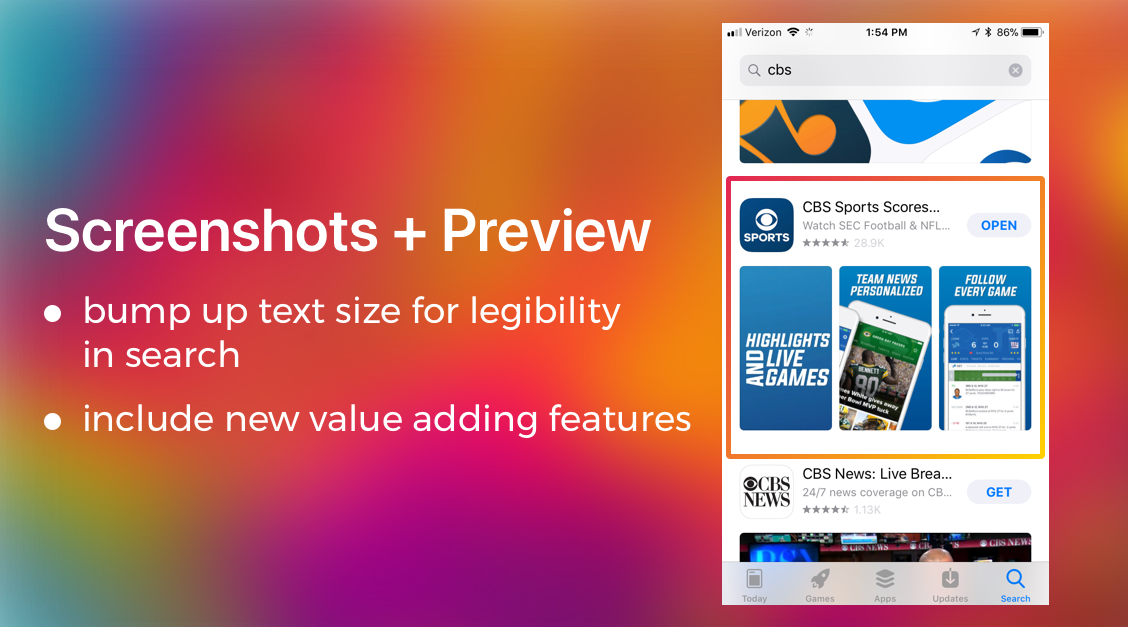 Screenshots and Preview Update | ASO App Update | The ASO Project Blog | App Optimization Company